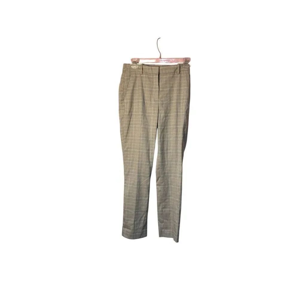 NWT H&M women’s slim fit flat front plaid pants size 2